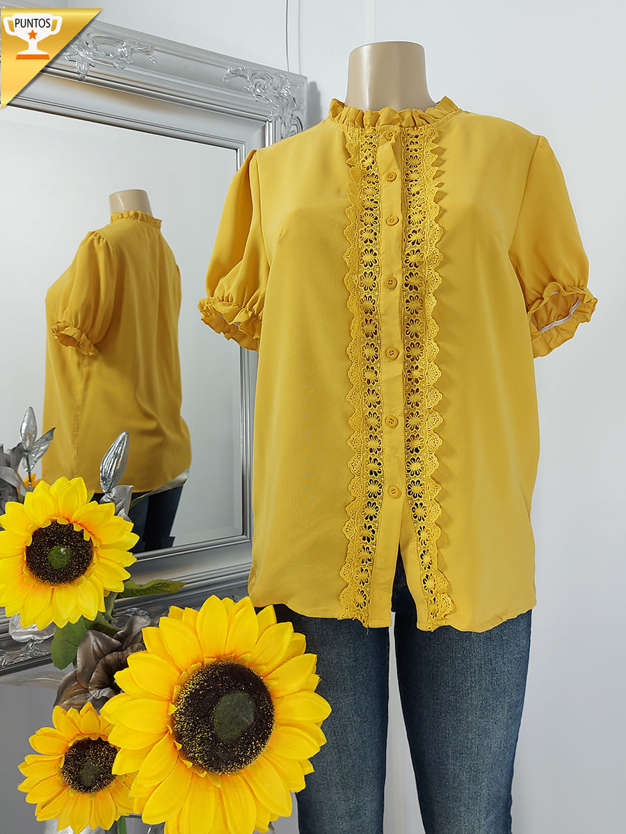 Blusa girasoles online shein